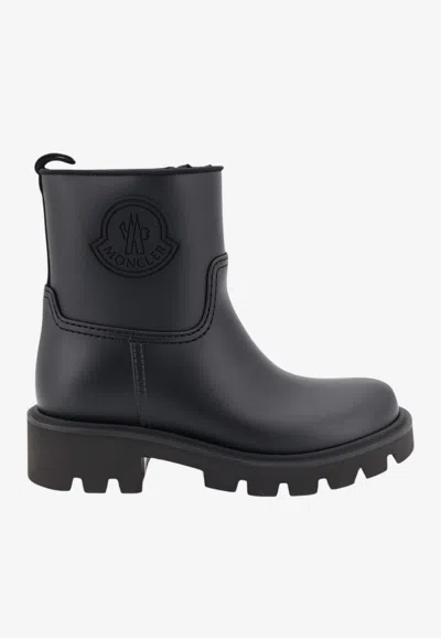 Moncler Kickstream Rain Boots In Black