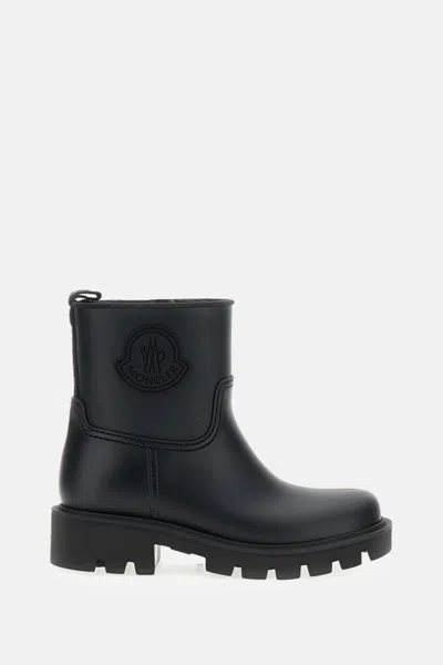 Moncler Kickstream Rain Boots In Blue