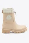 Moncler Kickstream Drawstring Logo-patch Rain Boots In Multi