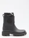 Moncler Kickstream Rubber Wellington Ankle Boots In Multi