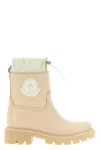 Moncler Kickstream Drawstring Logo-patch Rain Boots In Neutral