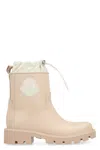 Moncler Kickstream Drawstring Logo-patch Rain Boots In Neutral