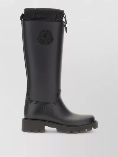 MONCLER KICKSTREAM RUBBER KNEE HIGH BOOTS DRAWSTRING