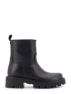 Moncler Women Kickstream Rubber Boots In Black