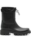 Moncler Kickstream Rubber Wellington Ankle Boots