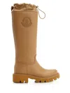 Moncler Boots Knee-high Lug Sole In Brown