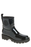 Moncler Kickstream Waterproof Rain Boot In Black