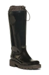 Moncler Kickstream Waterproof Rain Boot In Black
