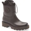 Moncler Kickstream Waterproof Rain Boot In Brown