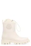 Moncler Logo-patch Drawstring Ankle Boots In White