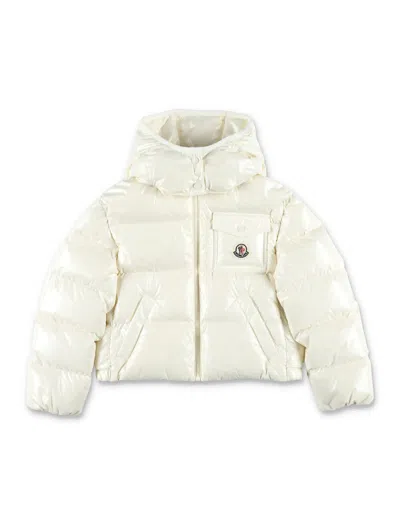 Moncler Kid - Andro Hooded Down Jacket In White