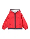 Moncler Kid - Anton Hooded Rain Jacket In Red