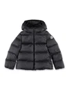 Moncler Kid - Beulah Hooded Down Jacket In Black