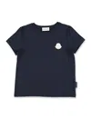 Moncler Kid - Embroidered Logo Patch T-shirt In Navy