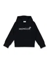 Moncler Hoodie Logo In Black