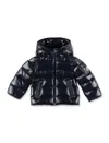 Moncler Kid - Maya Hooded Down Jacket In Black