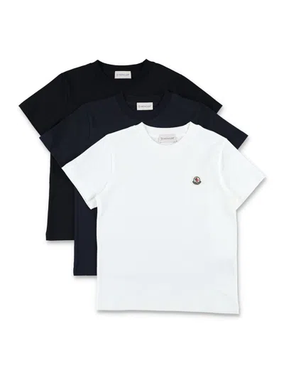Moncler Kid - Three Pack T-shirt In Multicolor