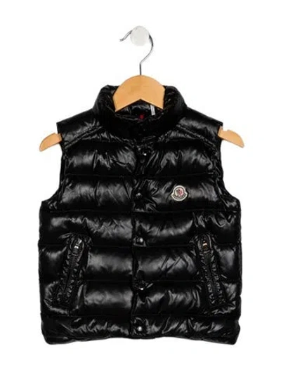 Pre-owned Moncler Babies' Kid Boy's Puffer Vest In Black