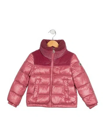 Pre-owned Moncler Babies' Kid Girl's Puffer Jacket In Pink