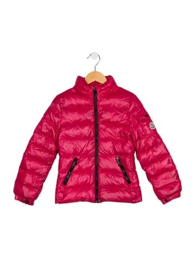 Pre-owned Moncler Kid Girl's Puffer Jacket In Pink