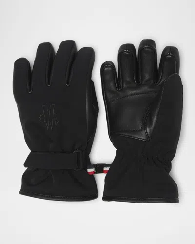 Moncler Kid's Ski Gloves In Black