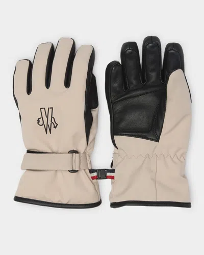 Moncler Kid's Ski Gloves In Neutral
