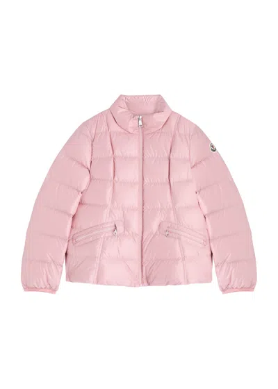 Moncler Kids Ainay Quilted Shell Jacket (8-10 Years) In Pink