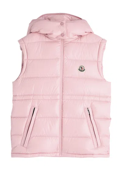Moncler Kids Ania Quilted Shell Gilet (12-14 Years) In Pink