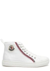 MONCLER MONCLER KIDS ANYSE II CANVAS HI-TOP SNEAKERS