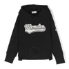 Moncler Kids Applique-logo Hoodie In Black