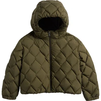 Moncler Kids' Ava Quilted Down Jacket In Green