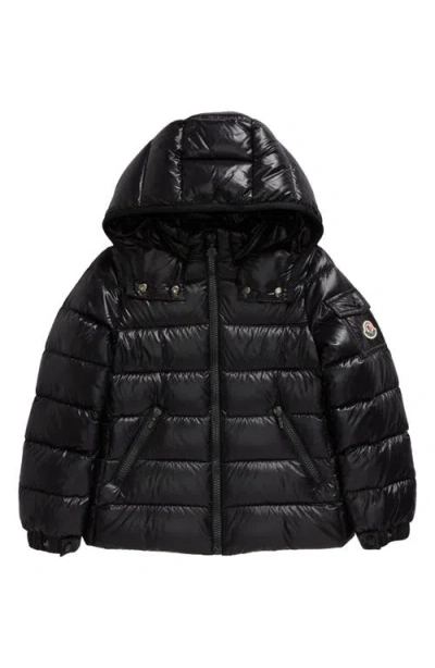 Moncler Kids' Bady Water Resistant Hooded Down Puffer Jacket In Black