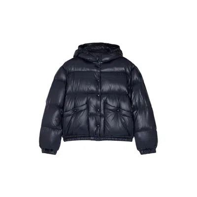 Moncler Kids Bardanette Navy Quilted Shell Jacket (12-14 Years) In Blue