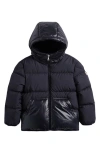 Moncler Kids' Barin Down Puffer Coat In Black