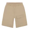 Moncler Kids Beige Gabardine Bermuda Shorts In Beige