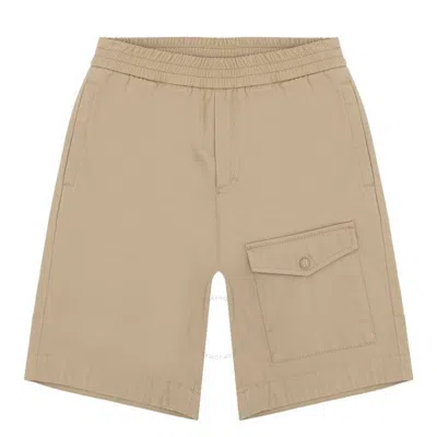Moncler Kids Beige Gabardine Bermuda Shorts