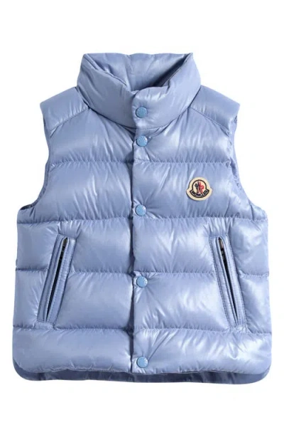 Moncler Kids' Bernard Down Hooded Puffer Vest In Brown