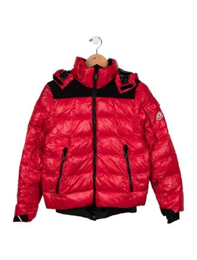 Pre-owned Moncler Kids Boys Puffer Down Coat In Red
