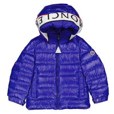 Moncler Kids Cardere Nylon Down Jacket In Green