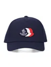Moncler Baseball Cap Logo In Blue