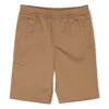 Moncler Kids Cognac Gabardine Bermuda Shorts In Brown