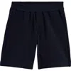 Moncler Kids' Cotton Piqué Shorts In Navy