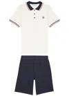 MONCLER KIDS COTTON POLO SHIRT AND SHORTS SET (12-14 YEARS)