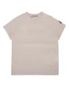 Moncler Kids Ss T-shirt In Neutral