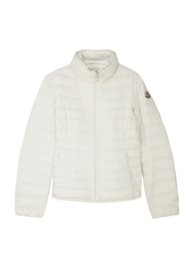 Moncler Kids Dinka Quilted Shell Jacket In White