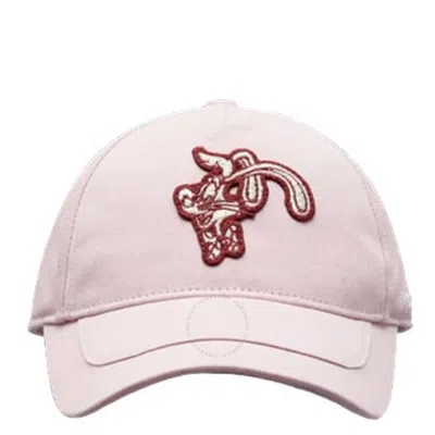 Moncler Kids Disney Graphic Embroidered Baseball Cap In Pink