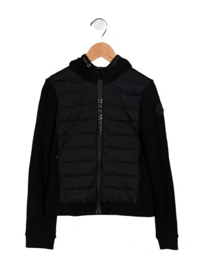 Pre-owned Moncler Kids' Down Hooded Jacket In Black
