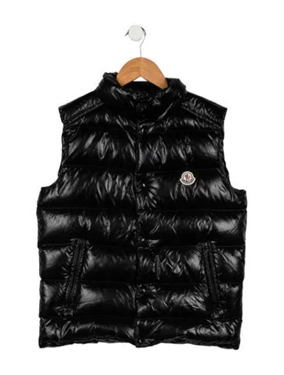 Pre-owned Moncler Kids' Down Puffer Vest In Black