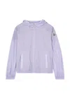 Moncler Kids Edipo Hooded Shell Jacket (8-10 Years) In Purple