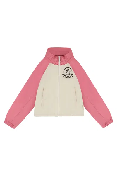 Moncler Kids Enabish Full-zip Jacket For Girls In Pink
